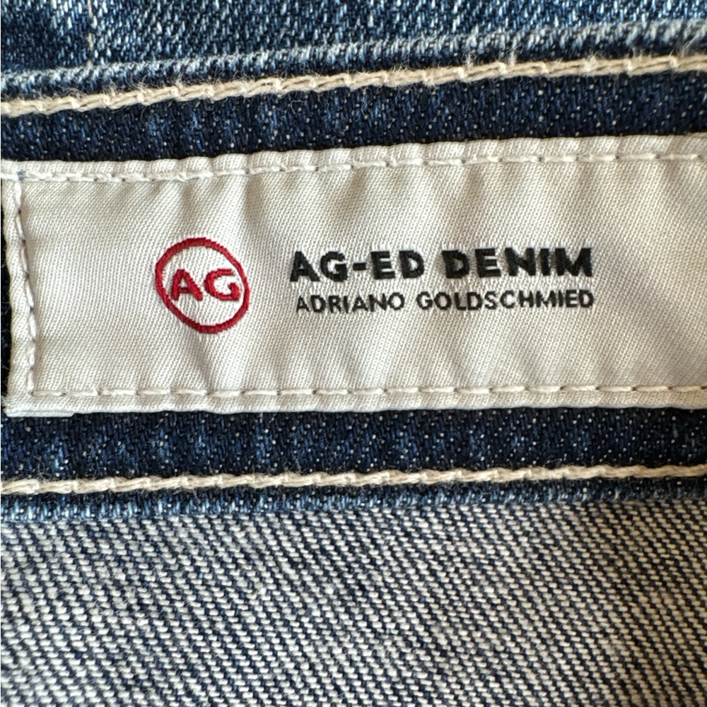 AG-ED DENIM ADRIANO GOLDSCHMIED The Vera Denim Mini Skirt, Size 28. - Picture 7 of 13